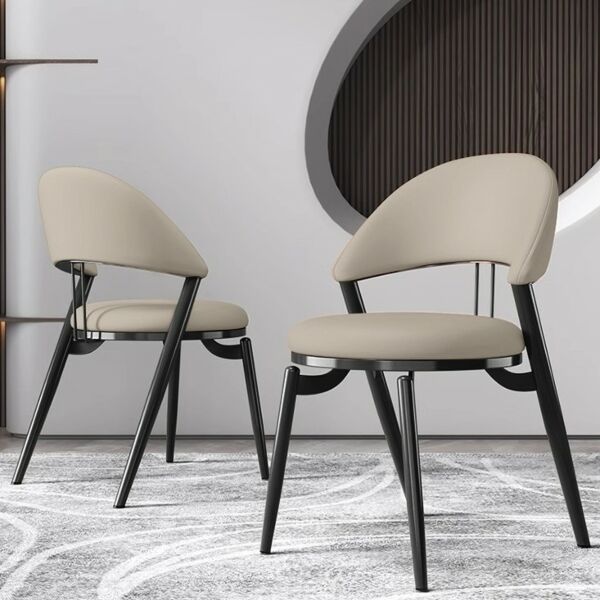 كرسي طعام الفا - رمادي