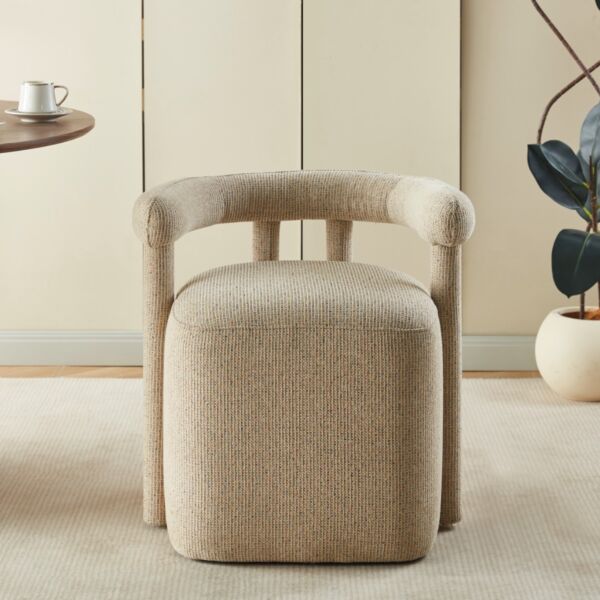 كرسي طعام بوديوم - بيج غامق