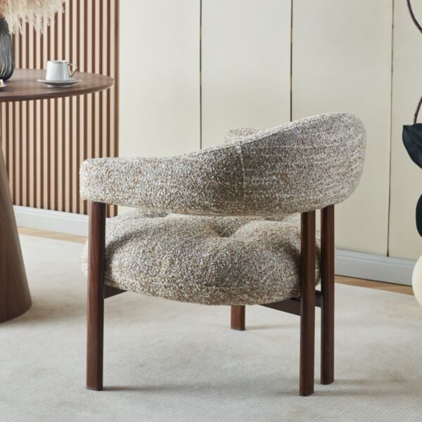 كرسي طعام هارلو - بيج فاتح ورمادي