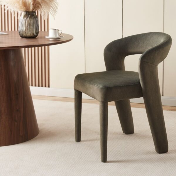 كرسي طعام نوفا - اخضر غامق