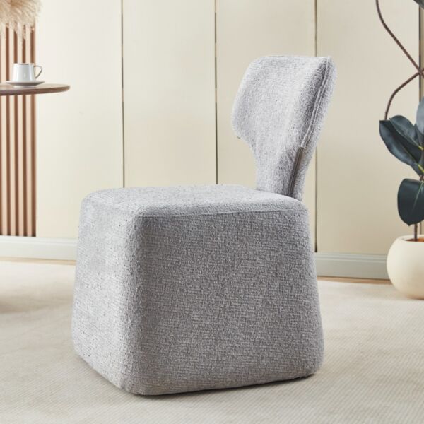 كرسي طعام بالانسي - رمادي