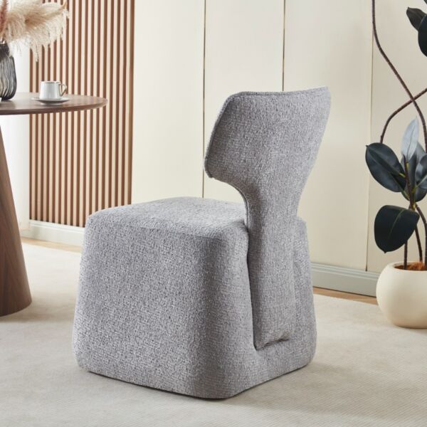 كرسي طعام بالانسي - رمادي