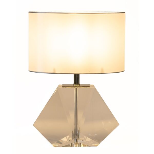 ابجورة طاولة كريستالية بريزم - ابيض