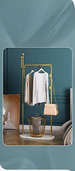 علاقة ملابس رخام  مودرن - ذهبي