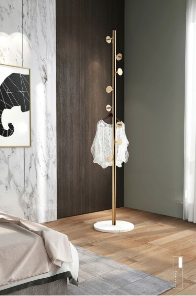 علاقة ملابس رخام  إليجانت  - ذهبي