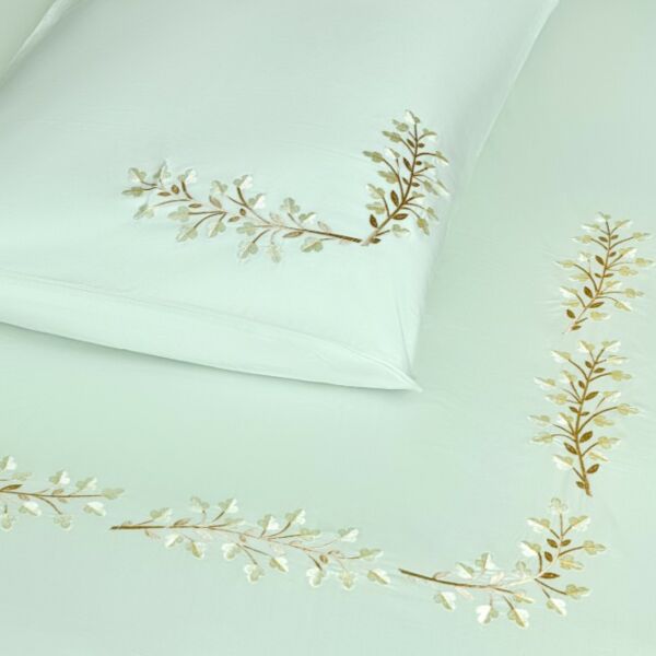 طقم غطاء سرير 600 غرزة 6 قطع دوفيه كاكتس - أخضر تفاحي