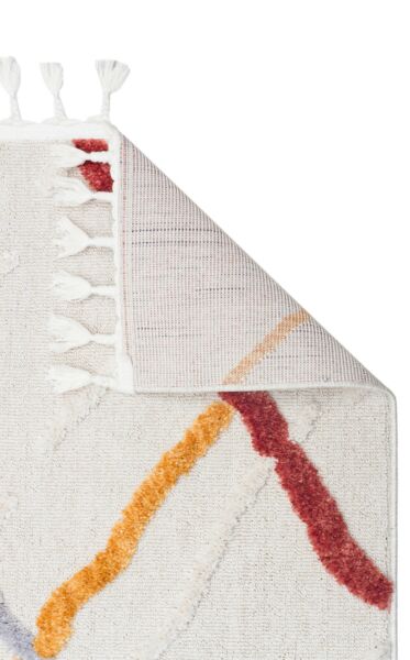 سجادة كونيش - 160x230 سم - كريمي وعدة ألوان