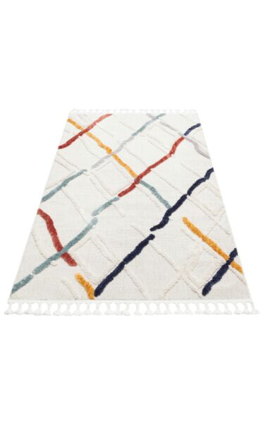 سجادة كونيش - 160x230 سم - كريمي وعدة ألوان