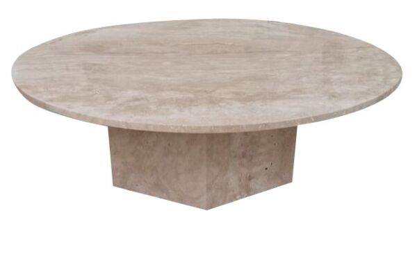 طاولة قهوة مودرن رخام ترافنتينو