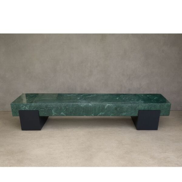 طاولة تلفزيون رخام طبيعي رامو - اخضر