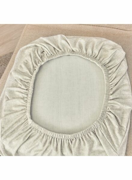 غطاء كرسي مطاطي من قطعة واحدة - بيج