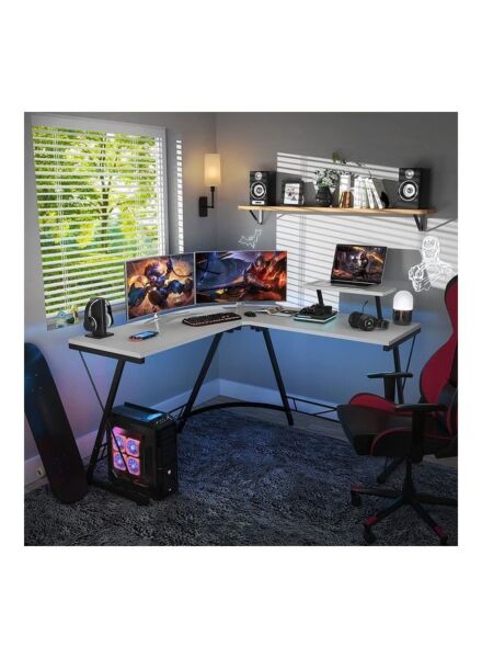 طاولة مكتب بالانس - أبيض وأسود