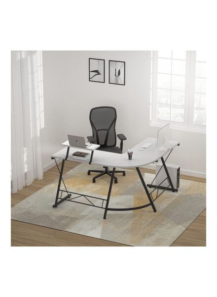 طاولة مكتب بالانس - أبيض وأسود