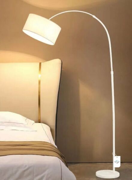 أبجورة أرضية نورديك بسيط لحماية العين - أبيض