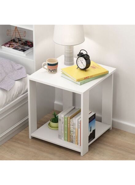 طاولة جانبية شاربدو مع رف سفلي