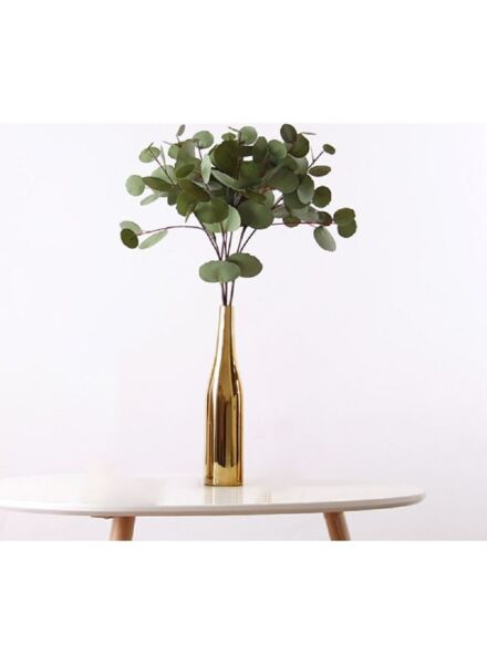 فازة بورسلين كلير بطابع أوروبي - ذهبي