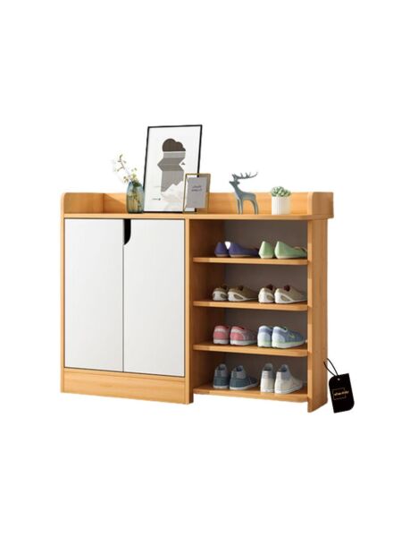 خزانة احذية شوك  -  بيج وابيض