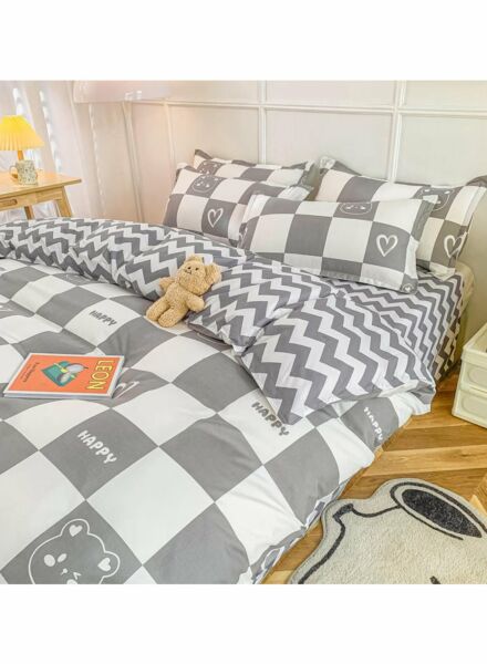 طقم غطاء سرير ساكو 4 قطع - متعدد الالوان