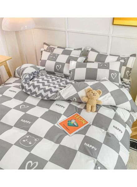 طقم غطاء سرير ساكو 4 قطع - متعدد الالوان