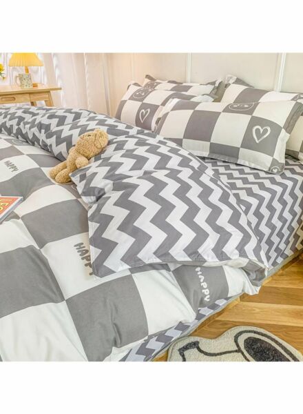 طقم غطاء سرير ساكو 4 قطع - متعدد الالوان