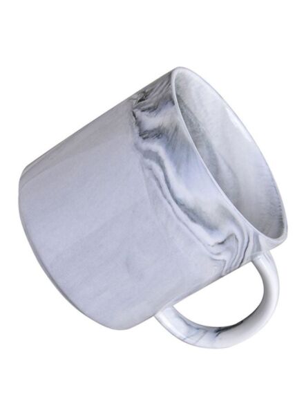 كوب سيراميك أمواج 360 مل - رمادي