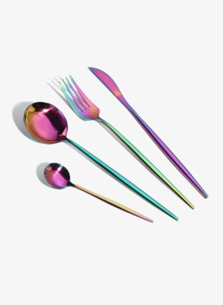 طقم أدوات مائدة صن هوم 4 قطع - متعدد الألوان