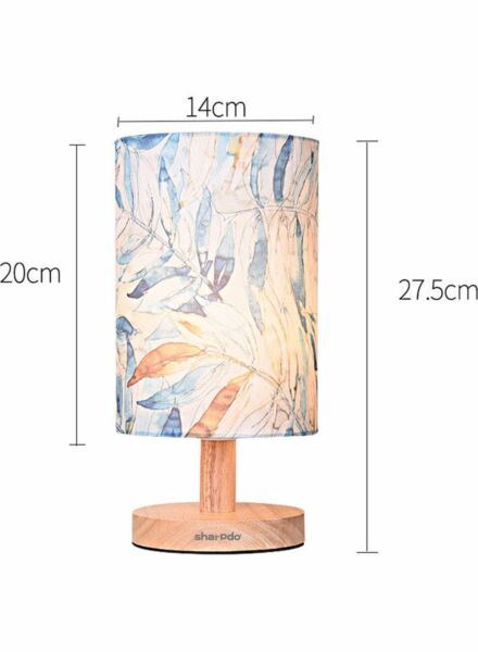 أبجورة طاولة ليد من شاربدو مزين بأوراق القيقب