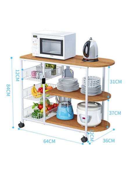 عربة تخزين 3 أدوار من شاربدو - بني