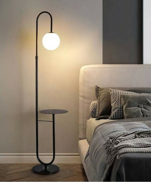 أبجورة أرضية ليد مع رف دائري من غرانفين