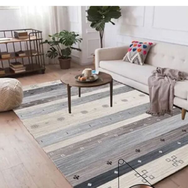 سجاد مودرن من شاربدو - 140x200 سم - رمادي