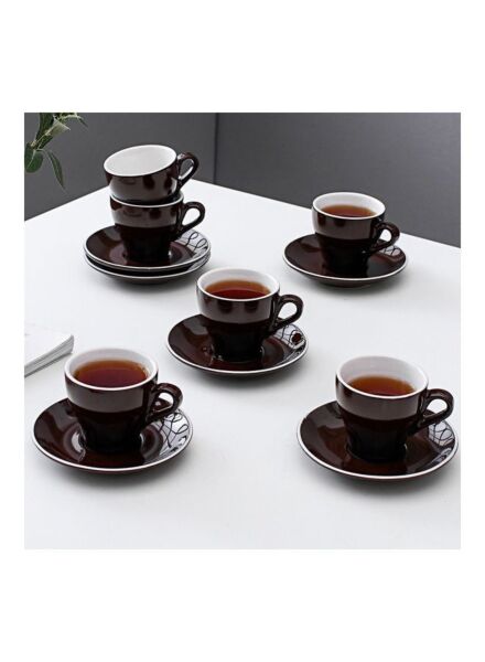 طقم فناجين قهوة وصحون