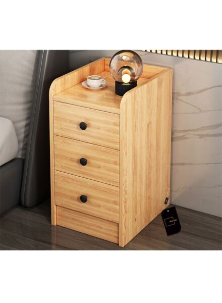 طاولة بجانب السرير على الطراز الأوروبي مع أدراج