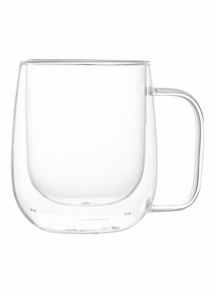 كوب زجاجي دوبل جلاس - شفاف
