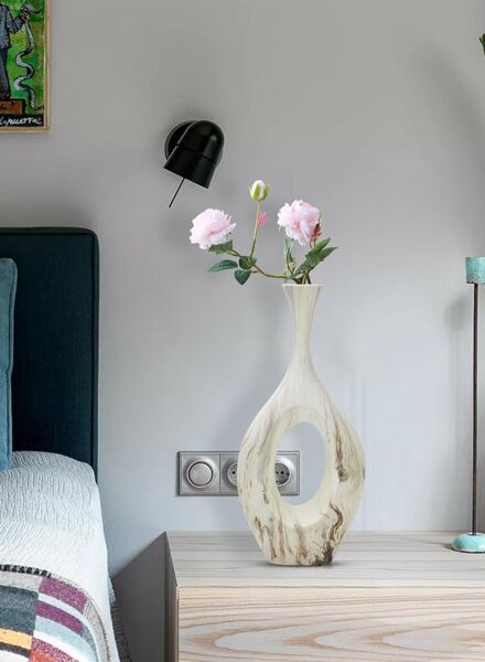 فازة سيريكل تيوب - ابيض