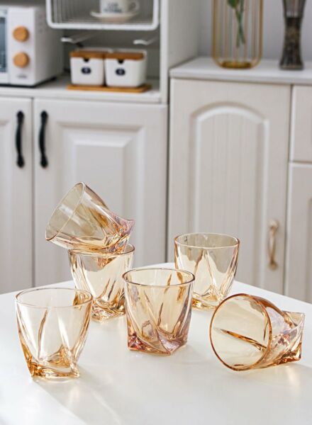 طقم أكواب زجاجية