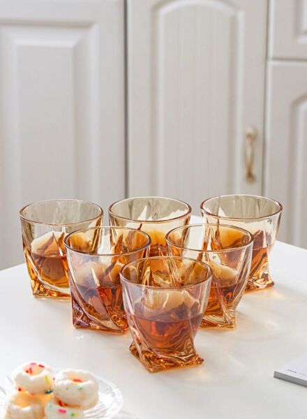 طقم أكواب زجاجية