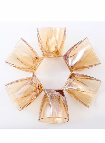 طقم أكواب زجاجية