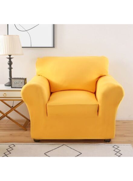 غطاء أريكة مطاطي - اصفر