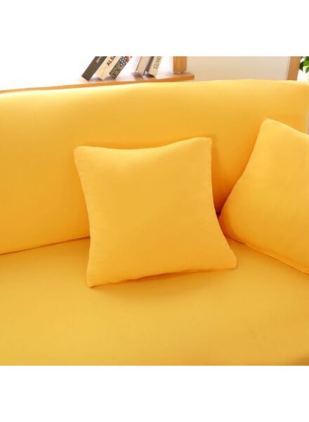 غطاء أريكة مطاطي - اصفر