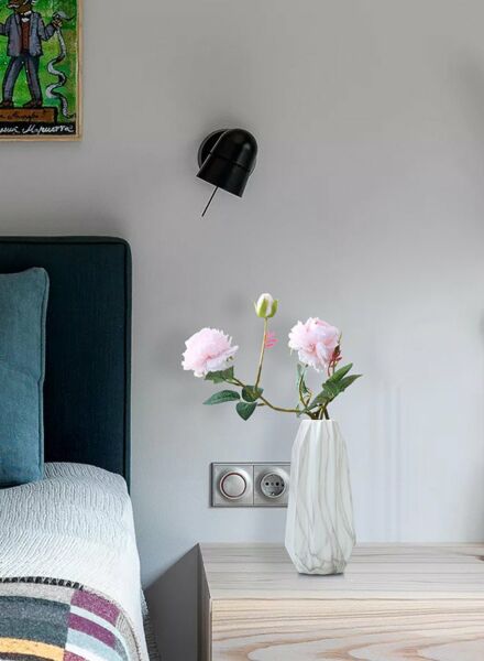 فازة ماربيلا سيراميك - أبيض