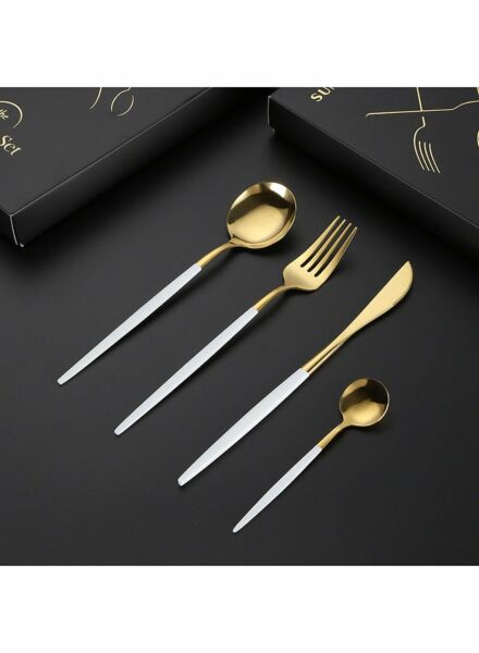 طقم أدوات مائدة من الستانلس ستيل