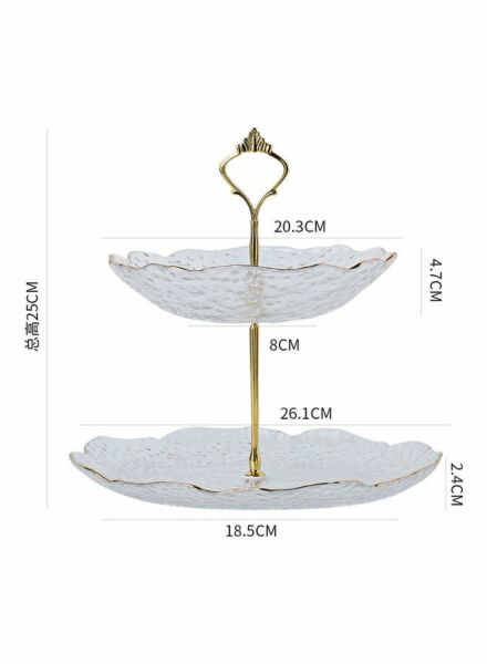 حامل كيك وحلويات - شفاف