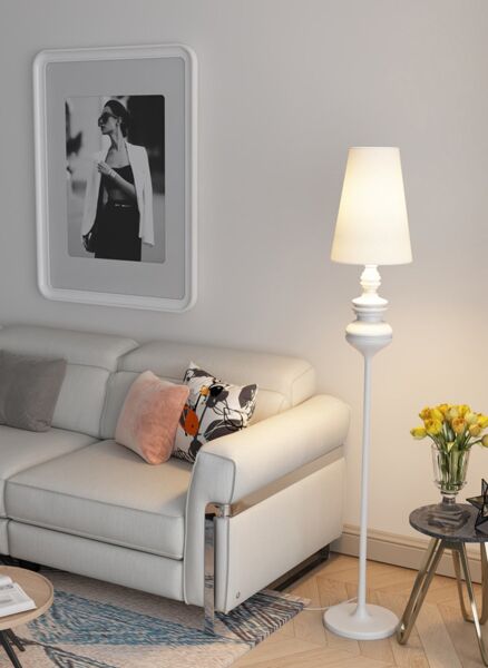 أبجورة أرضية كومفورت - ابيض