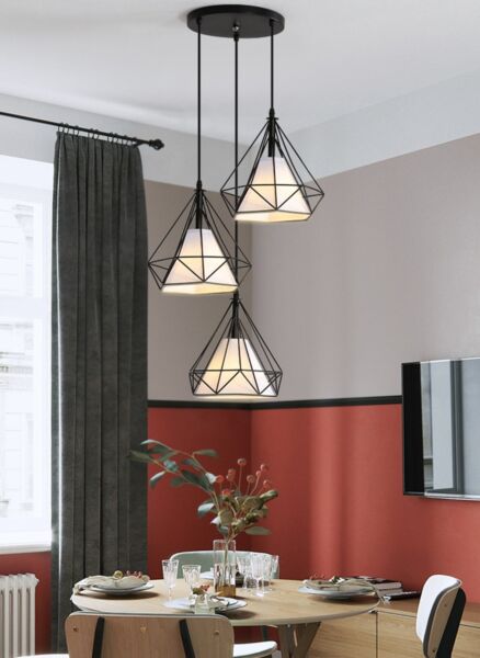 إنارة معلقة ثلاثية - ثري دايموند