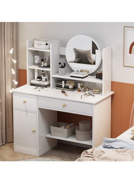 طاولة تزيين بورجو - ابيض