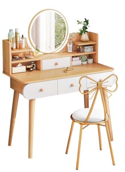 طاولة تزيين مع مرآة LED تولين