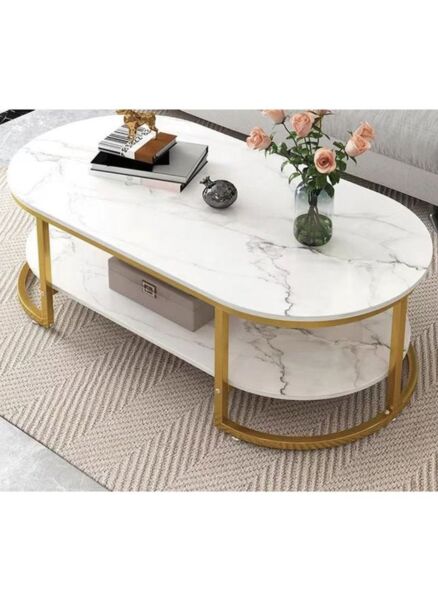 طاولة قهوة جانسو - ابيض