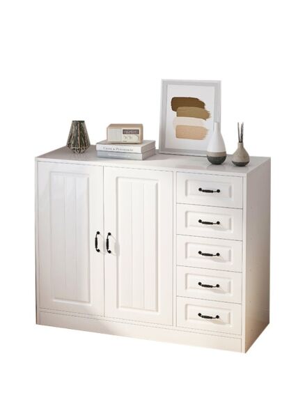 خزانة أحذية بابين وادراج يلدز - ابيض