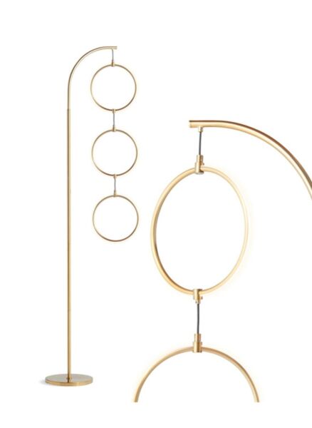 ابجورة ارضية ثلاثي الدوائر - ذهبي