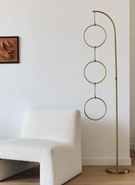 ابجورة ارضية ثلاثي الدوائر - ذهبي